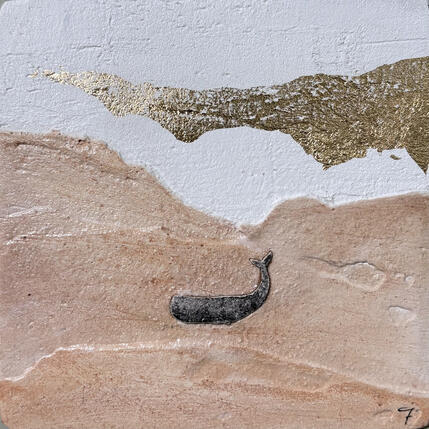 Pintura APRICOT por Roma Gaia | Pintura Tema Acrílico, Arena Minimalista