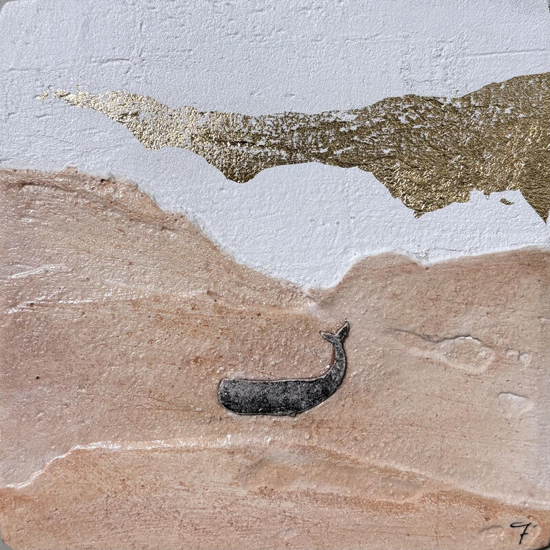 Pintura APRICOT por Roma Gaia | Pintura Tema Minimalista Acrílico Arena