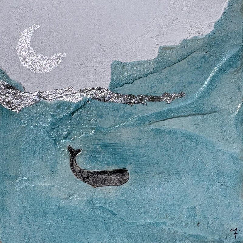 Pintura FATALITA' por Roma Gaia | Pintura Tema Minimalista Acrílico Arena