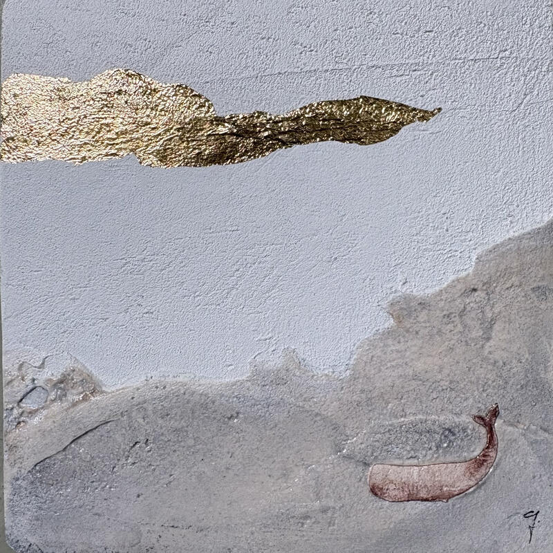 Pintura TENDRESSE por Roma Gaia | Pintura Tema Minimalista Acrílico Arena