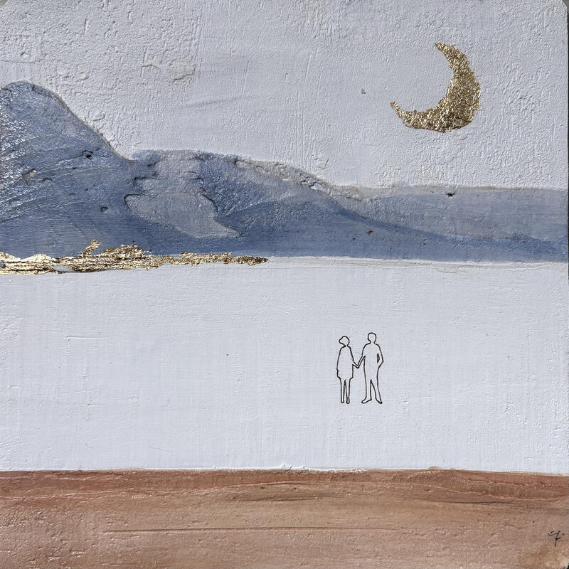 Pintura ESSAOUIRA por Roma Gaia | Pintura Tema Minimalista Acrílico Arena