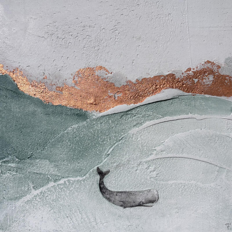 Pintura IL SEGRETO por Roma Gaia | Pintura Tema Minimalista Acrílico Arena