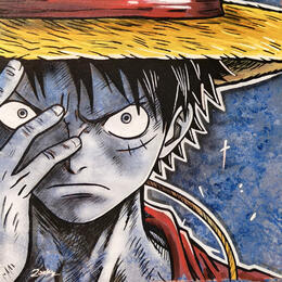 Pintura Deep blue por Rocky Chaplin | Pintura