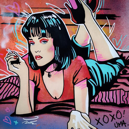Pintura Pulp fiction  por Rocky Chaplin | Pintura