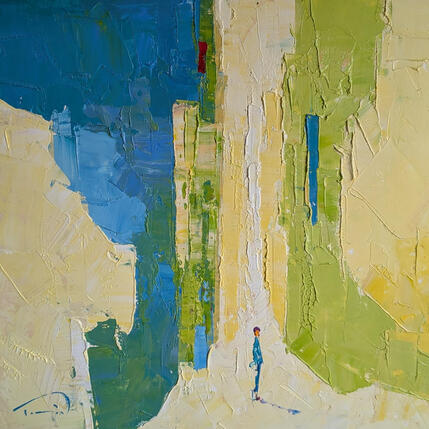 Painting Verd de primavera  by Tomàs | Painting Abstract Oil Life style, Pop icons, Urban