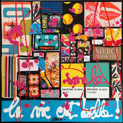 Peinture La vie est belle ! par Costa Sophie | Tableau