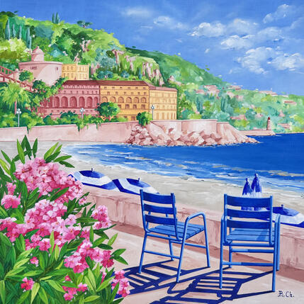 Pintura Eclat d'azur por Chassagnette Béatrice | Pintura