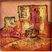 Painting early morning by Maury Hervé | Painting Raw art Animals