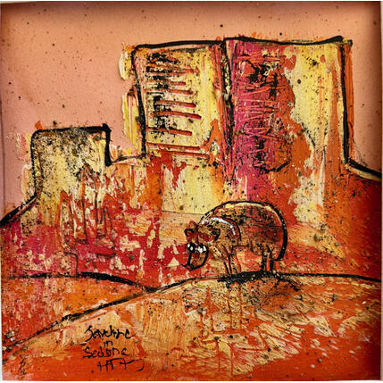 Painting early morning by Maury Hervé | Painting Raw art Animals