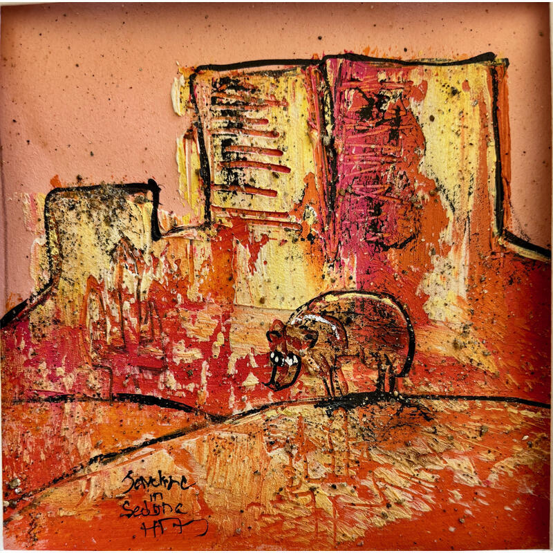 Painting early morning by Maury Hervé | Painting Raw art Animals