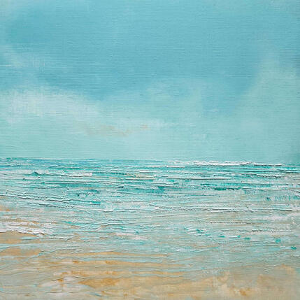 Peinture Côte d'opale par Levesque Emmanuelle | Tableau