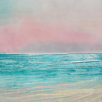 Peinture Rose tendresse par Levesque Emmanuelle | Tableau