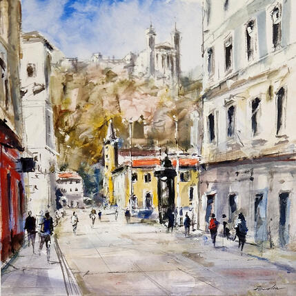 Pintura VERS LA CITADELLE por Poumelin Richard | Pintura