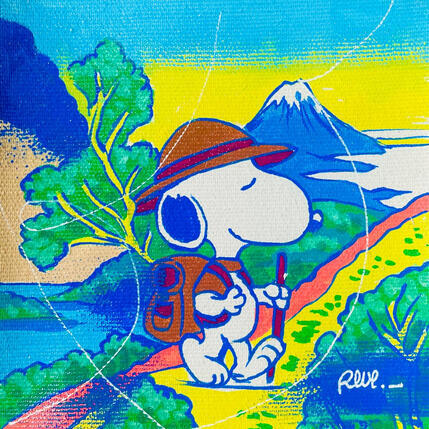 Peinture Marcheur par Revel | Tableau Pop-art Acrylique Icones Pop