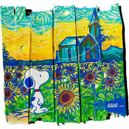 Peinture Tournesol par Revel | Tableau