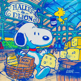 Painting Halles de Dijon by Revel | Painting