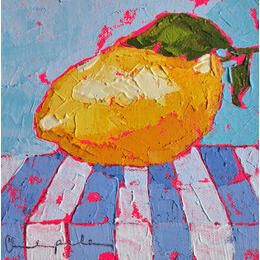 Painting Lemon by Anusha Pala  | Painting