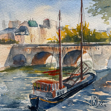 Peinture There is no way home par Khomyakova  Liliya  | Tableau Figuratif Aquarelle