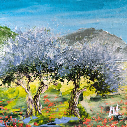 Gemälde Les oliviers de Provence. von Rey Ewa | Gemälde