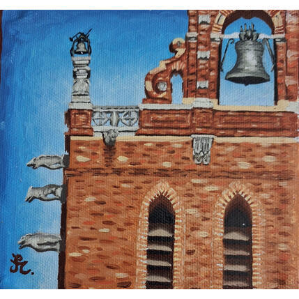 Pintura Clocher por Casteran Florian | Pintura