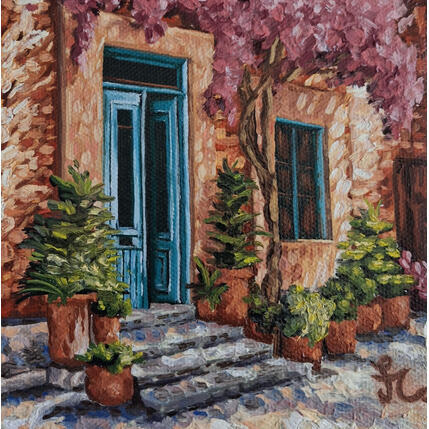 Pintura Bougainvillier por Casteran Florian | Pintura