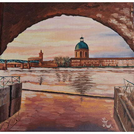 Pintura La rivière por Casteran Florian | Pintura