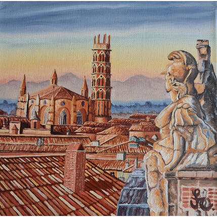 Pintura Monument historique por Casteran Florian | Pintura