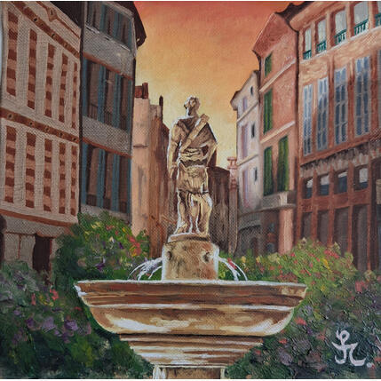 Pintura La fontaine por Casteran Florian | Pintura
