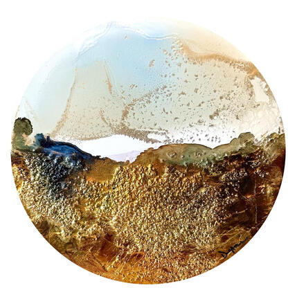 Gemälde 2589 Bronze Age von Depaire Silvia | Gemälde Abstrakt Acryl