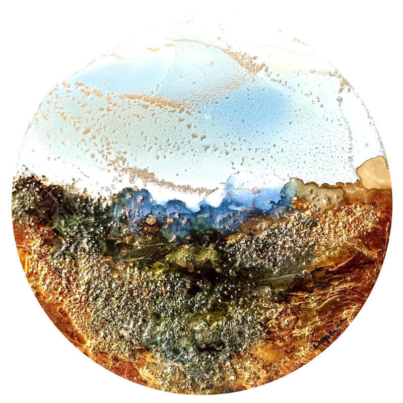 Painting 2590 Bronze Age by Depaire Silvia | Painting Abstract Acrylic