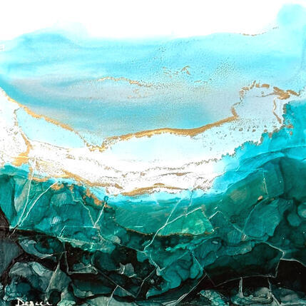 Painting 3099 Poésie Givrée by Depaire Silvia | Painting Abstract Acrylic