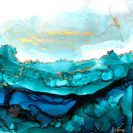 Gemälde 3104 Poésie Givrée von Depaire Silvia | Gemälde Abstrakt Acryl Pop-Ikonen