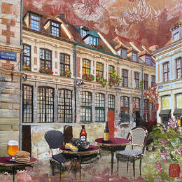 Painting Rue des vieux murs  by Romanelli Karine | Painting