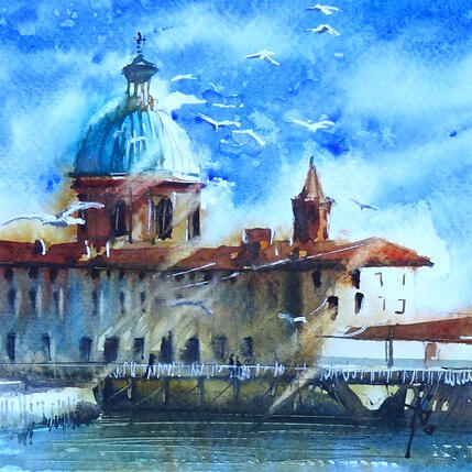 Pintura Le dome éternel por Abbatucci Violaine | Pintura