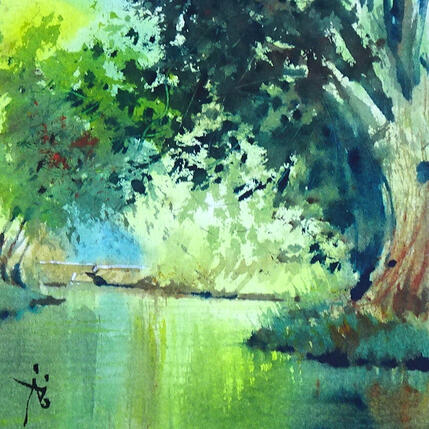 Pintura Secrètement joli por Abbatucci Violaine | Pintura