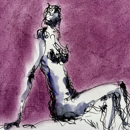 Painting Aude by Sahuc François | Painting