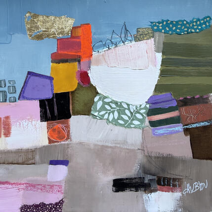 Pintura Dans la campagne des oliviers por Lau Blou | Pintura