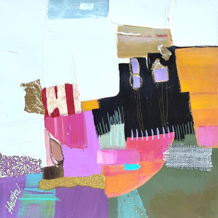 Pintura Reconstruire les roselières por Lau Blou | Pintura