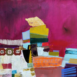 Painting Partir se réfugier by Lau Blou | Painting