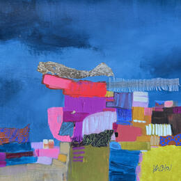 Pintura Descendre au petit jardin por Lau Blou | Pintura