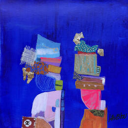 Pintura Le jeune couple por Lau Blou | Pintura