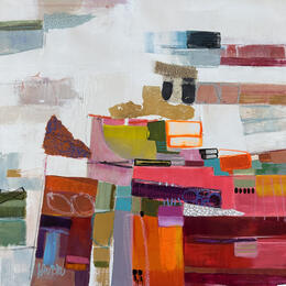 Painting Par dessus nos barrières by Lau Blou | Painting