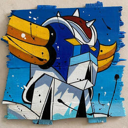 Peinture F3  Goldorak par Marie G.  | Tableau