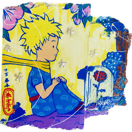 Painting Petit hokusai by Revel | Painting