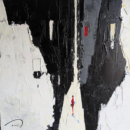 Painting Blanc i negre  by Tomàs | Painting Abstract Oil Black & White, Pop icons