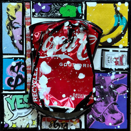 Painting POP COKE (cow) by Costa Sophie | Painting