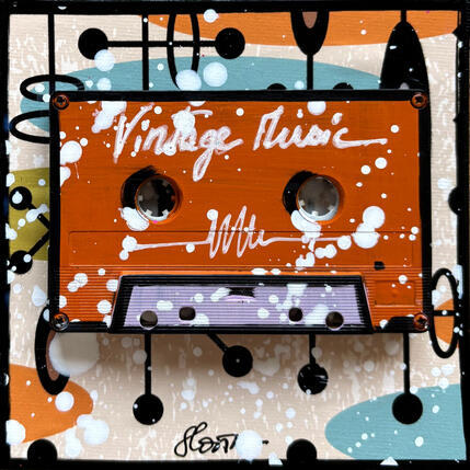 Painting Vintage K7 by Costa Sophie | Painting