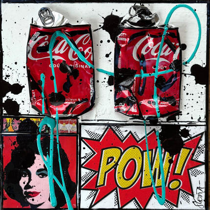 Gemälde POP COKE von Costa Sophie | Gemälde