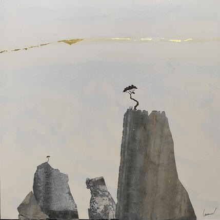 Painting Ensemble on va plus loin by Lemonnier | Painting Subject matter Acrylic, Zinc Landscapes