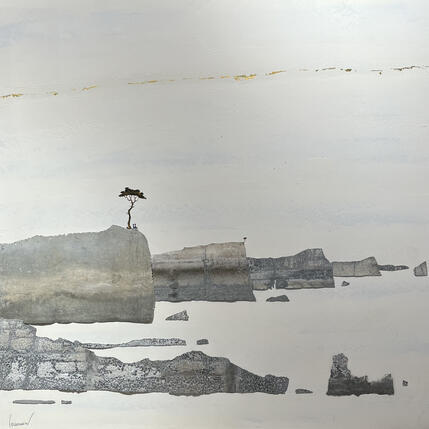 Peinture Arvor par Lemonnier  | Tableau Matiérisme Acrylique, Zinc Paysages